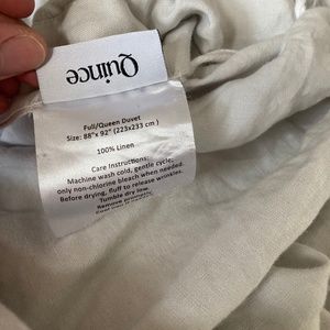 Quince European Linen Duvet Cover